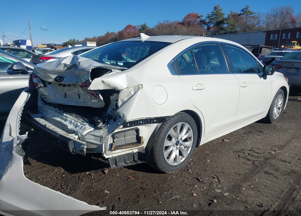 2016 SUBARU LEGACY 2.5I PREMIUM VIN: 4S3BNAC60G3021455