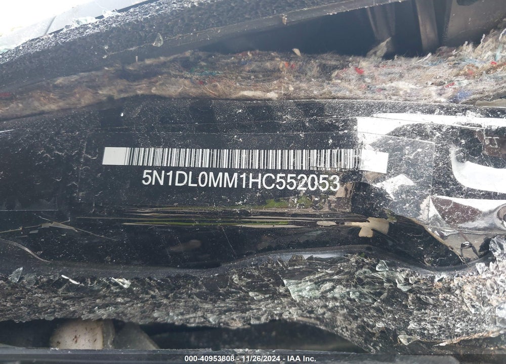2017 INFINITI QX60 VIN: 5N1DL0MM1HC552053