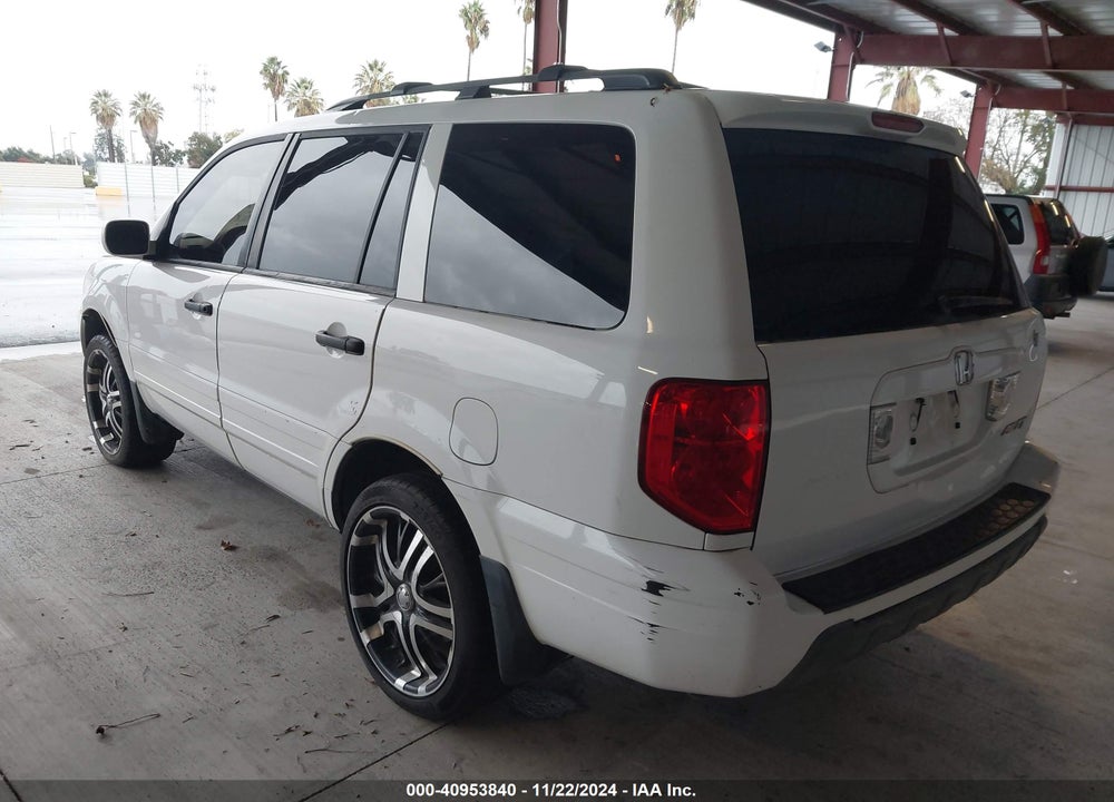 2005 HONDA PILOT EX-L VIN: 2HKYF18625H521263