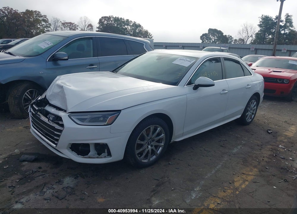 2020 AUDI A4 PREMIUM 40 TFSI FRONT-WHEEL DRIVE S TRONIC VIN: WAUGMAF48LA049588