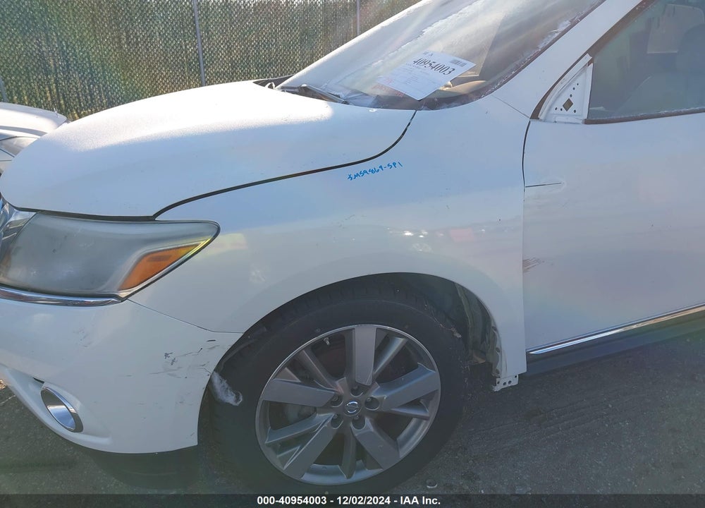 2013 NISSAN PATHFINDER PLATINUM VIN: 5N1AR2MMXDC671405