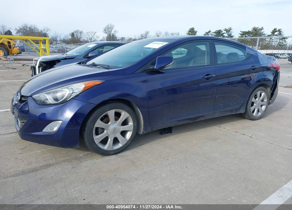 2013 HYUNDAI ELANTRA LIMITED VIN: 5NPDH4AE1DH387596