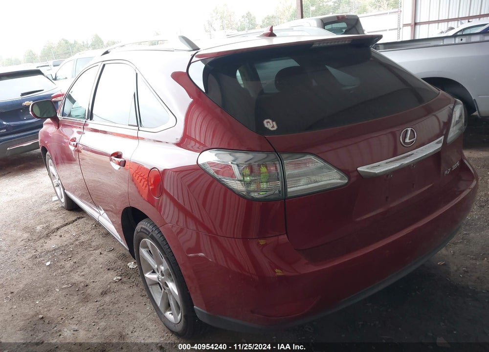2011 LEXUS RX 350 VIN: 2T2BK1BA0BC100294