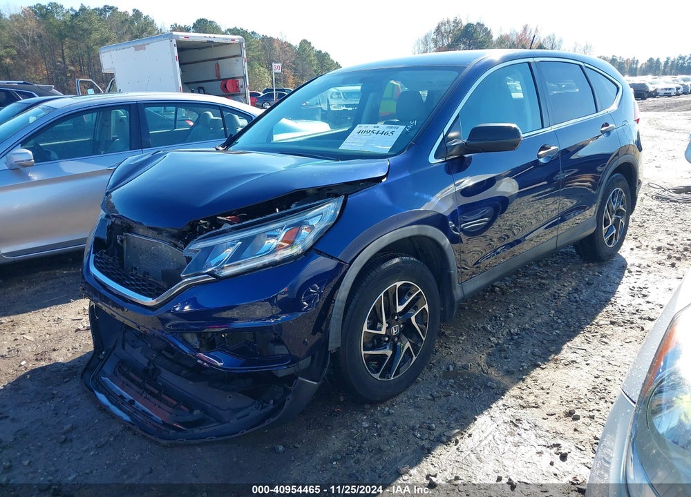 2016 HONDA CR-V SE VIN: 5J6RM4H4XGL037957