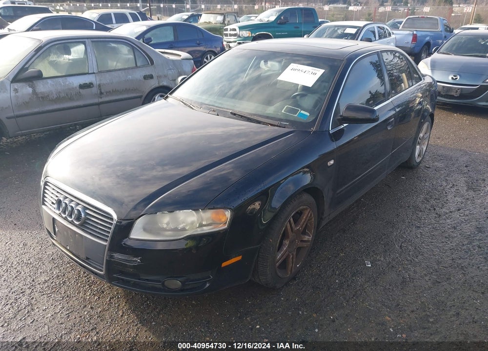 2007 AUDI A4 2.0T VIN: WAUDF78E87A120557