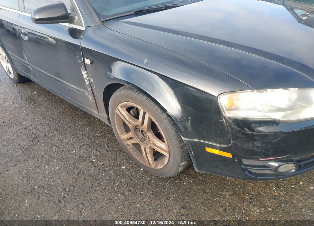 2007 AUDI A4 2.0T VIN: WAUDF78E87A120557
