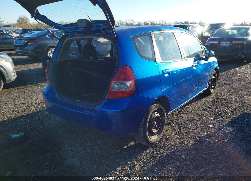 2008 HONDA FIT VIN: JHMGD38408S029458