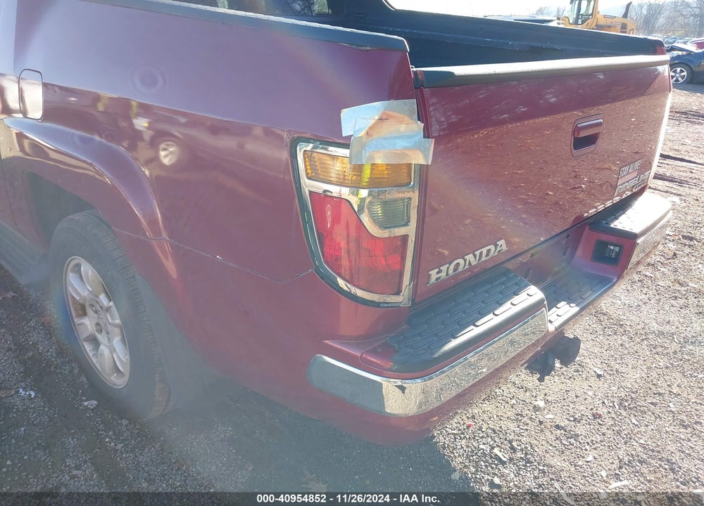 2006 HONDA RIDGELINE RTL VIN: 2HJYK165X6H504416