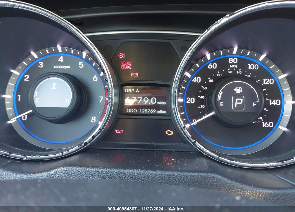 2014 HYUNDAI SONATA GLS VIN: 5NPEB4AC9EH857007