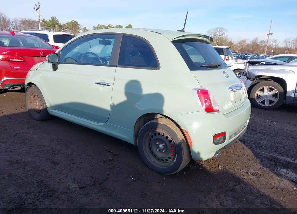 2012 FIAT 500 SPORT VIN: 3C3CFFBR1CT105832