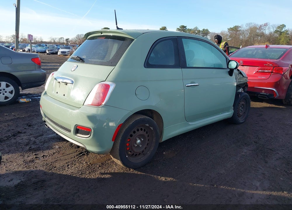 2012 FIAT 500 SPORT VIN: 3C3CFFBR1CT105832