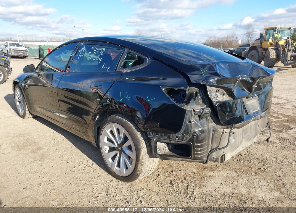 2022 TESLA MODEL 3 LONG RANGE DUAL MOTOR ALL-WHEEL DRIVE VIN: 5YJ3E1EB9NF121889