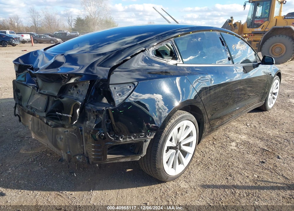 2022 TESLA MODEL 3 LONG RANGE DUAL MOTOR ALL-WHEEL DRIVE VIN: 5YJ3E1EB9NF121889