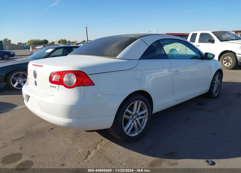2009 VOLKSWAGEN EOS LUX VIN: WVWFA71F89V016644