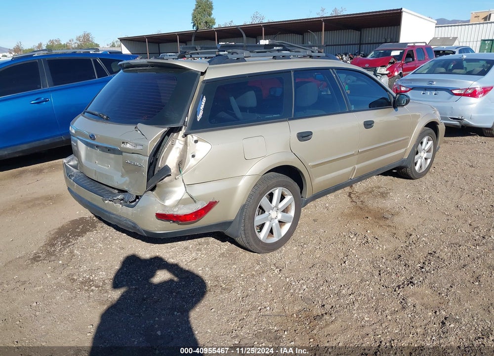 2008 SUBARU OUTBACK 2.5I/2.5I L.L. BEAN EDITION VIN: 4S4BP61C787330488