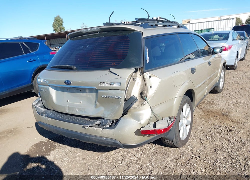 2008 SUBARU OUTBACK 2.5I/2.5I L.L. BEAN EDITION VIN: 4S4BP61C787330488