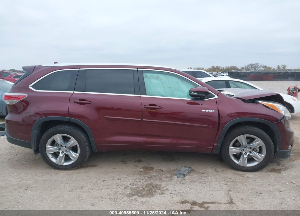 2014 TOYOTA HIGHLANDER HYBRID LIMITED VIN: 5TDDCRFH5ES004477