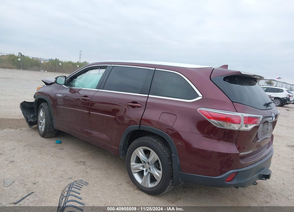 2014 TOYOTA HIGHLANDER HYBRID LIMITED VIN: 5TDDCRFH5ES004477