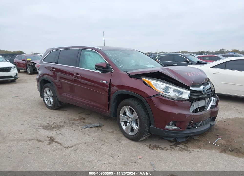 2014 TOYOTA HIGHLANDER HYBRID LIMITED VIN: 5TDDCRFH5ES004477