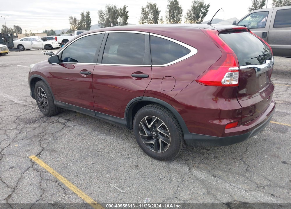 2016 HONDA CR-V SE VIN: 2HKRM3H40GH552129