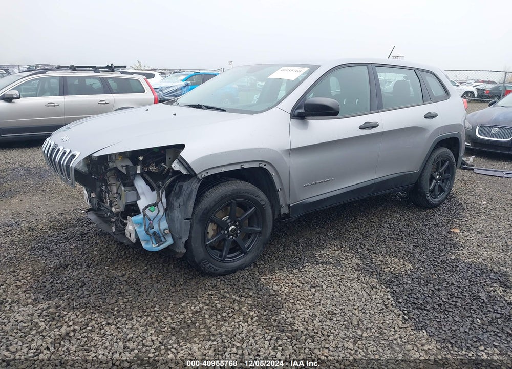 2016 JEEP CHEROKEE SPORT VIN: 1C4PJMAB6GW202805