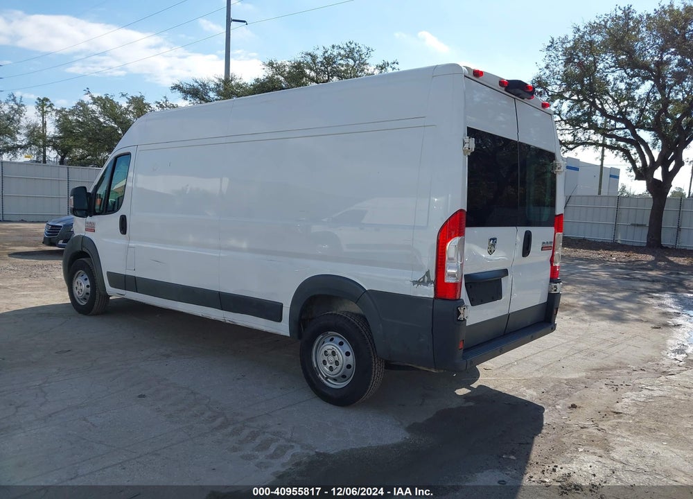 2017 RAM PROMASTER 2500 HIGH ROOF 159 WB VIN: 3C6TRVDG0HE509362