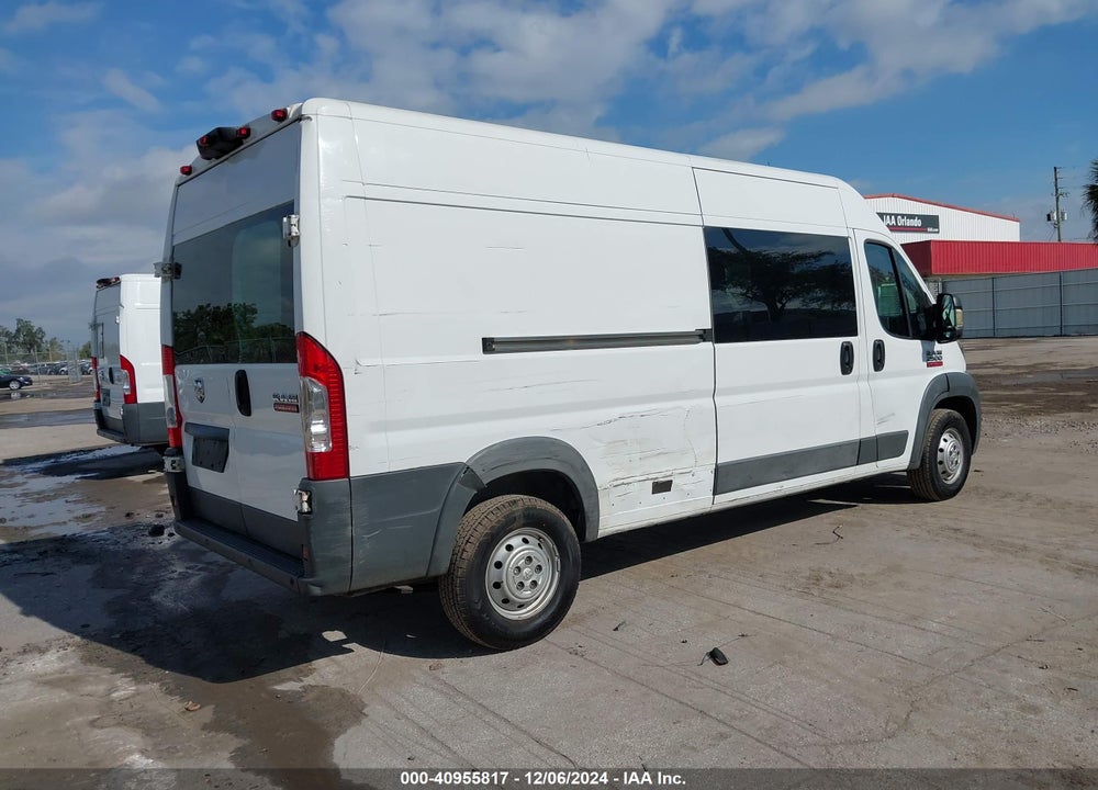 2017 RAM PROMASTER 2500 HIGH ROOF 159 WB VIN: 3C6TRVDG0HE509362