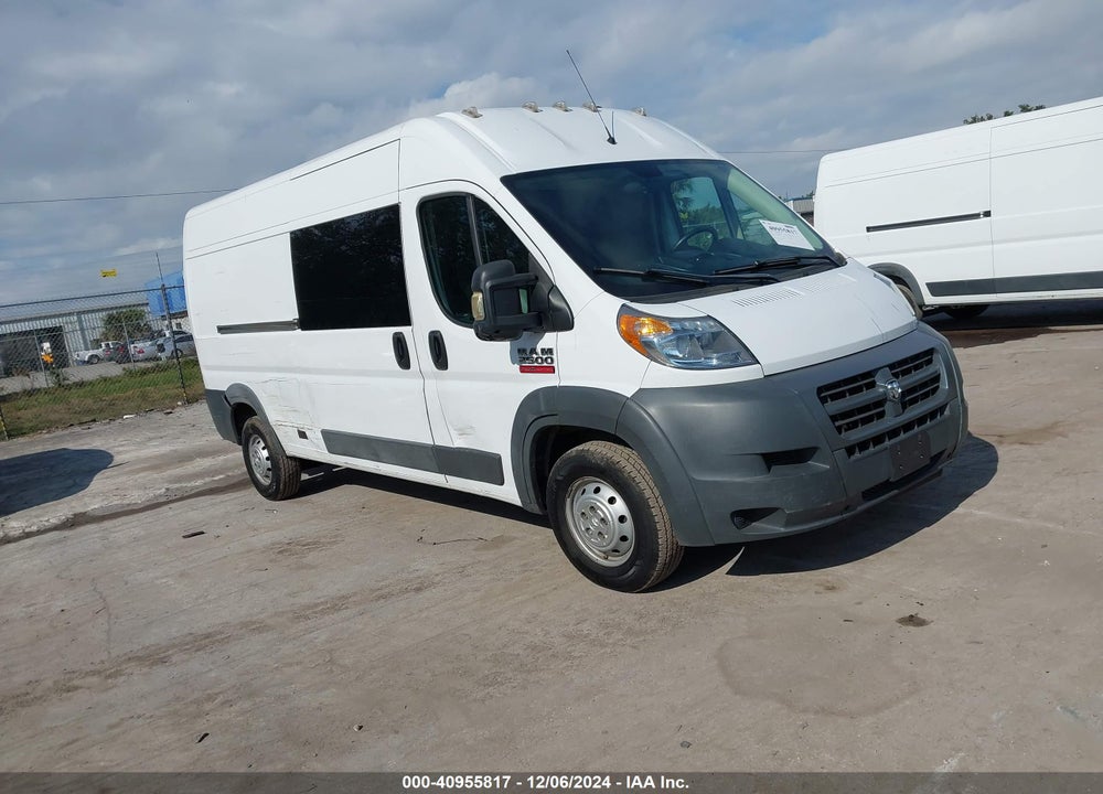 2017 RAM PROMASTER 2500 HIGH ROOF 159 WB VIN: 3C6TRVDG0HE509362