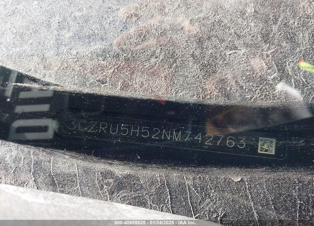 2022 HONDA HR-V 2WD EX VIN: 3CZRU5H52NM742763