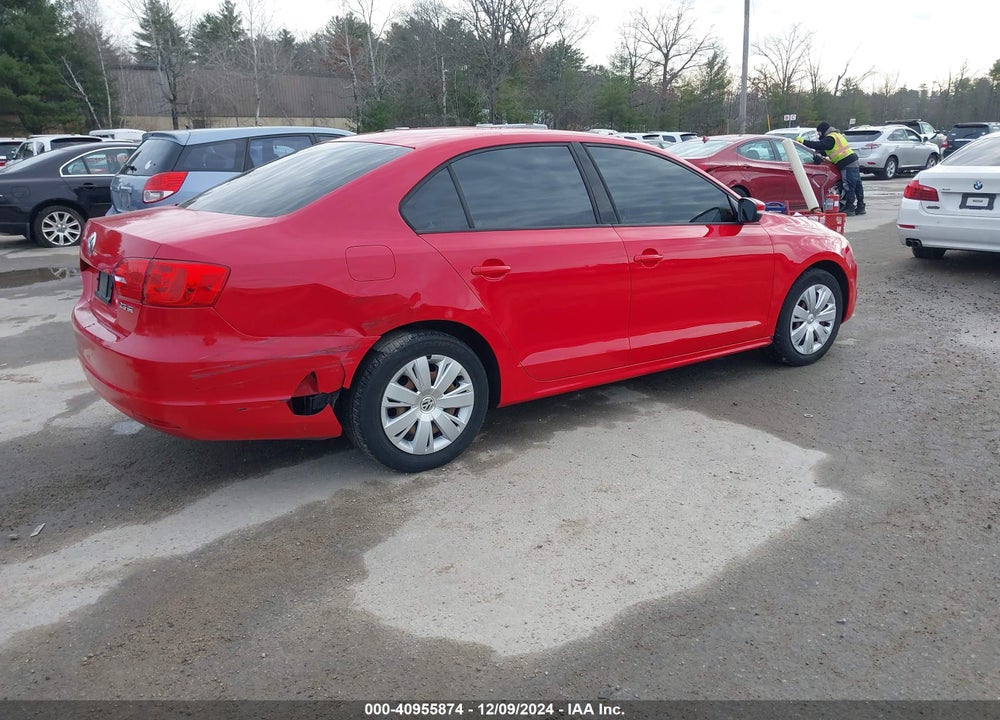 2012 VOLKSWAGEN JETTA 2.5L SE VIN: 3VWDX7AJ6CM339017