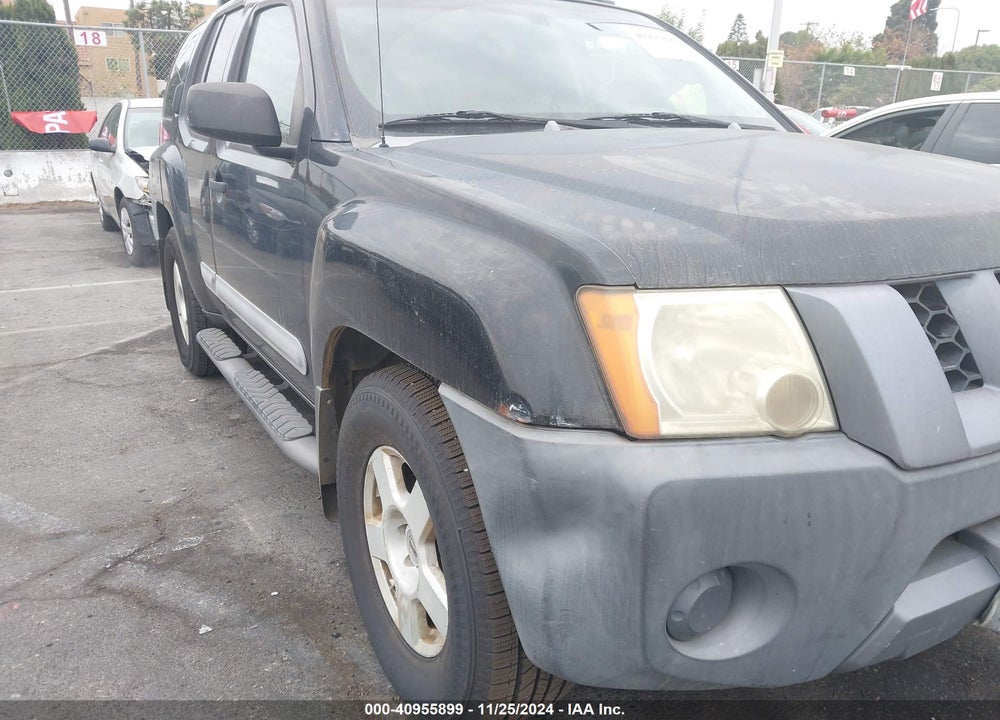 2005 NISSAN XTERRA S VIN: 5N1AN08U85C651486