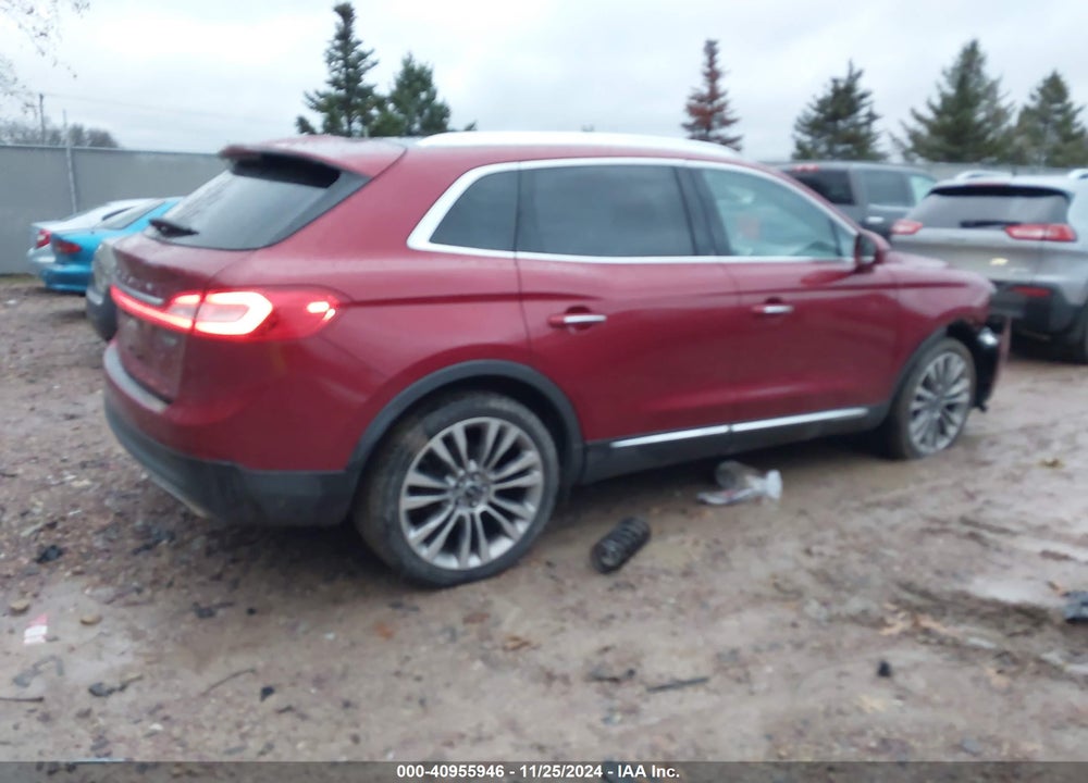 2016 LINCOLN MKX RESERVE VIN: 2LMTJ8LR5GBL40370