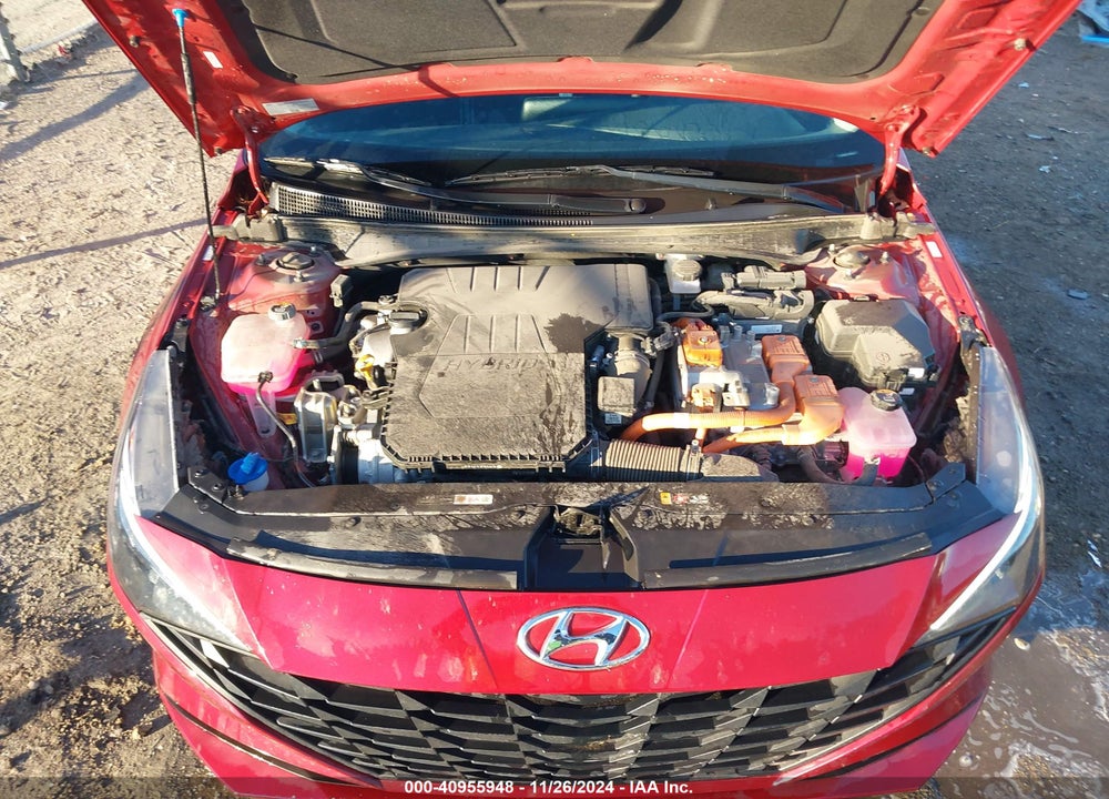 2023 HYUNDAI ELANTRA HYBRID BLUE VIN: KMHLM4AJ1PU081847