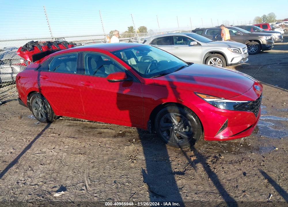 2023 HYUNDAI ELANTRA HYBRID BLUE VIN: KMHLM4AJ1PU081847