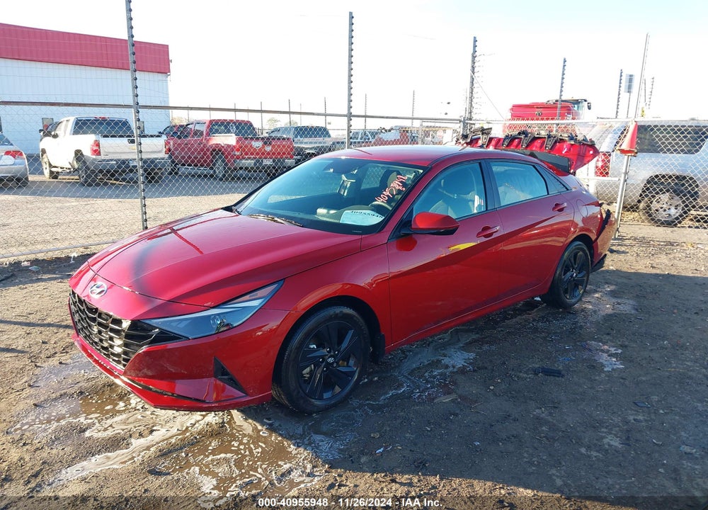 2023 HYUNDAI ELANTRA HYBRID BLUE VIN: KMHLM4AJ1PU081847