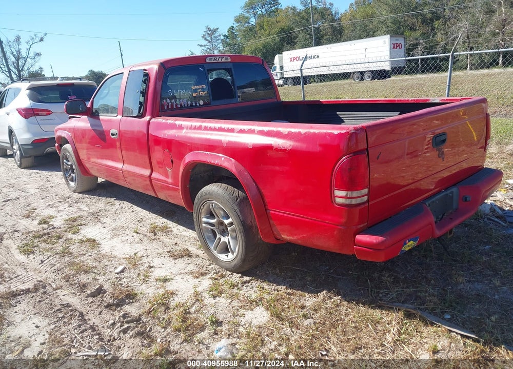 2003 DODGE DAKOTA R/T VIN: 1D7GL72Z03S122074