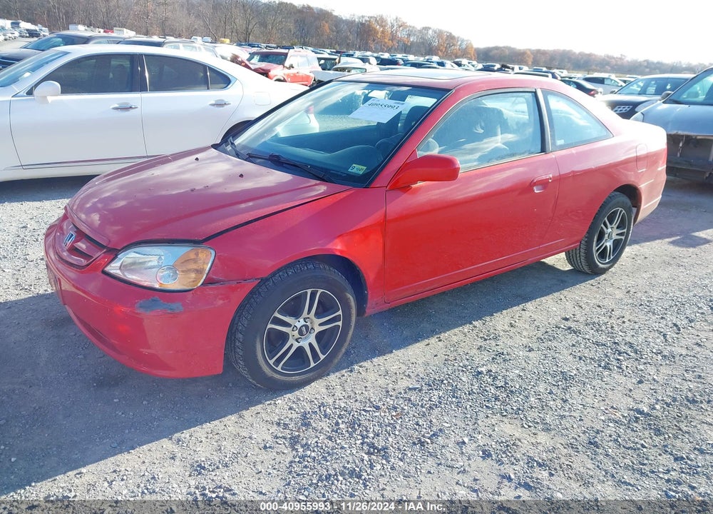 2001 HONDA CIVIC EX VIN: 1HGEM21941L096395