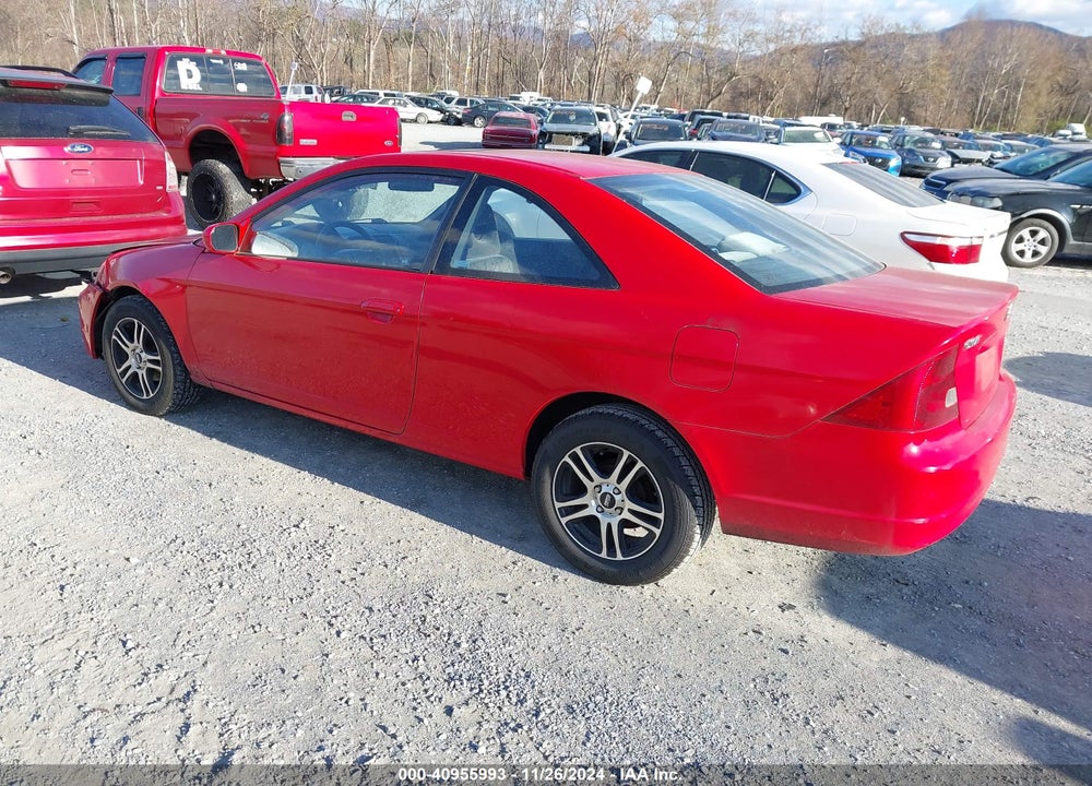 2001 HONDA CIVIC EX VIN: 1HGEM21941L096395