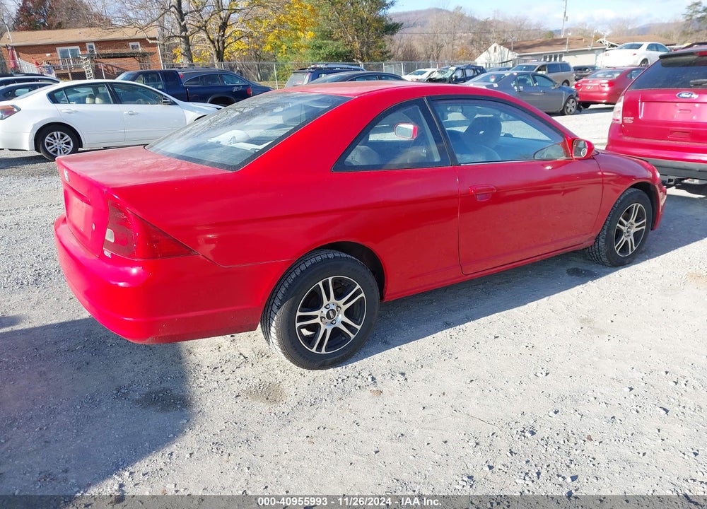 2001 HONDA CIVIC EX VIN: 1HGEM21941L096395