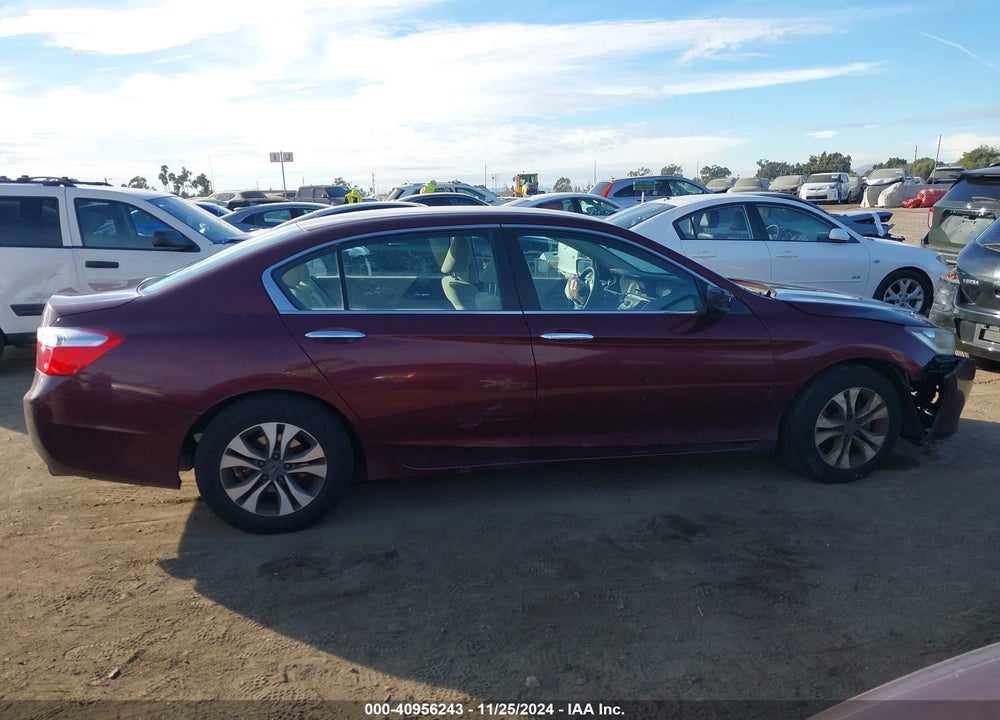 2013 HONDA ACCORD LX VIN: 1HGCR2F33DA057441
