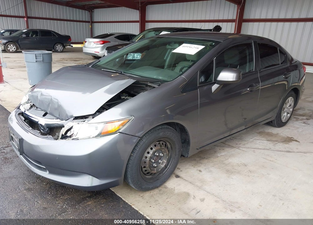 2012 HONDA CIVIC LX VIN: 19XFB2F58CE383944
