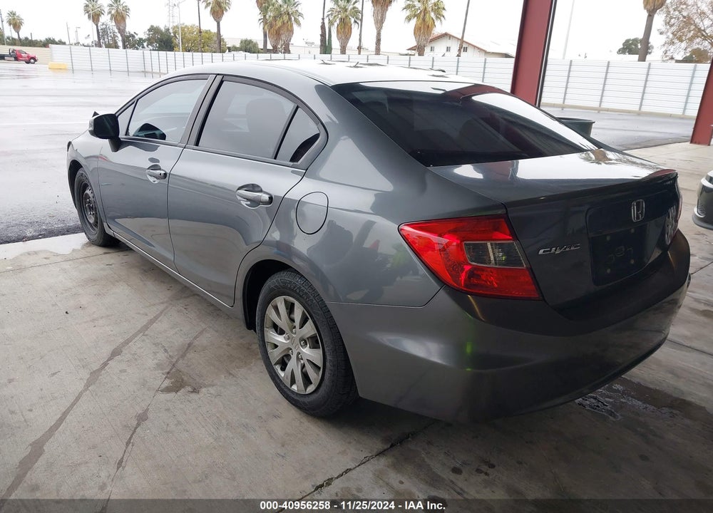 2012 HONDA CIVIC LX VIN: 19XFB2F58CE383944