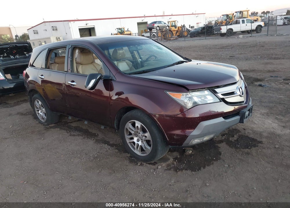 2008 ACURA MDX TECHNOLOGY PACKAGE VIN: 2HNYD284X8H513753