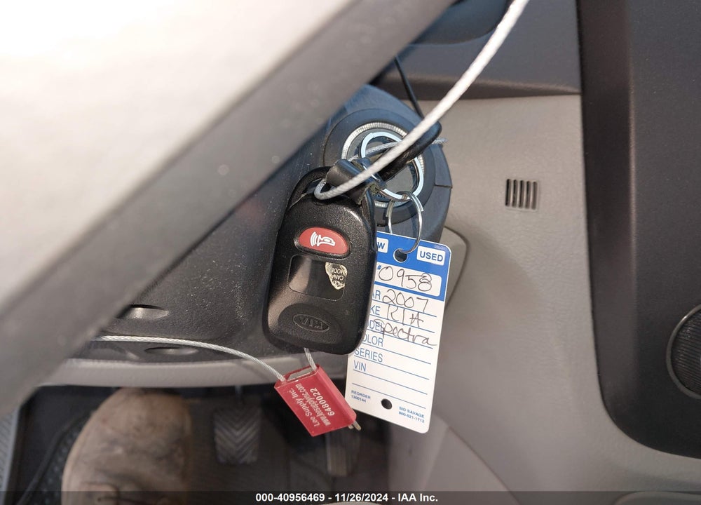 2007 KIA SPECTRA EX VIN: KNAFE121875486896