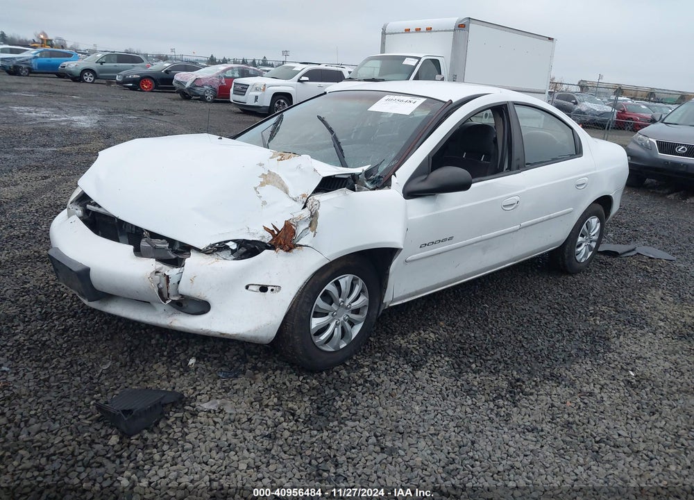2000 DODGE NEON HIGHLINE VIN: 1B3ES46CXYD871728