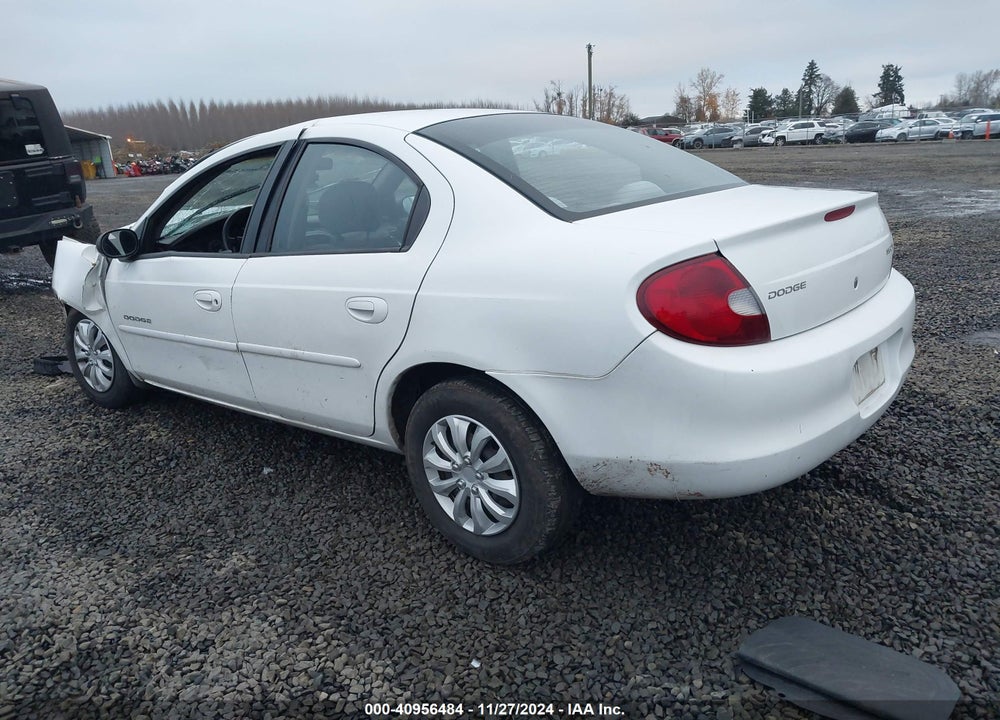 2000 DODGE NEON HIGHLINE VIN: 1B3ES46CXYD871728