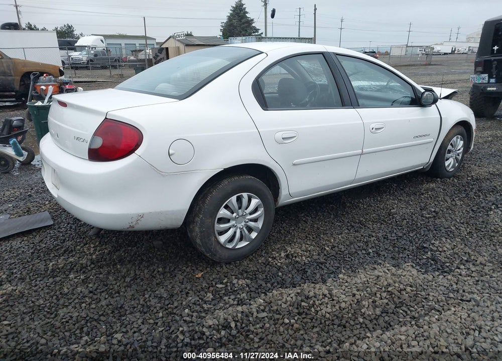 2000 DODGE NEON HIGHLINE VIN: 1B3ES46CXYD871728