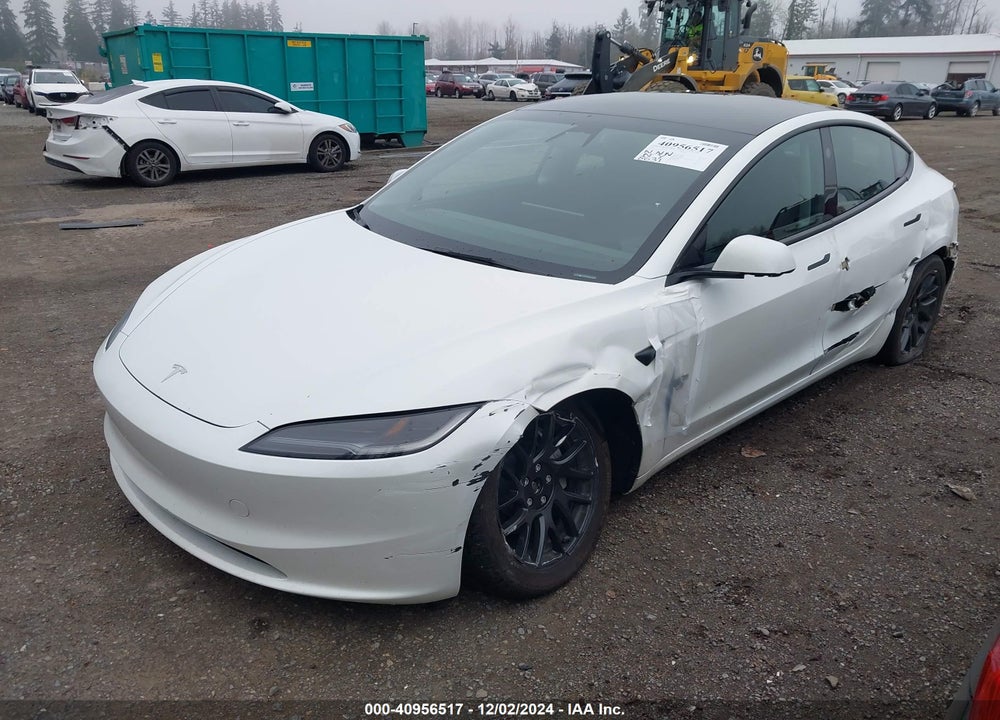 2024 TESLA MODEL 3 LONG RANGE DUAL MOTOR ALL-WHEEL DRIVE VIN: 5YJ3E1EB6RF732923