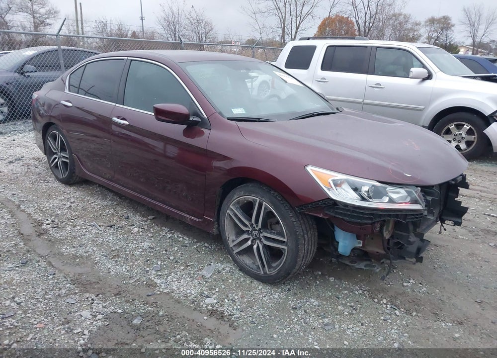 2017 HONDA ACCORD SPORT SE VIN: 1HGCR2F12HA130836