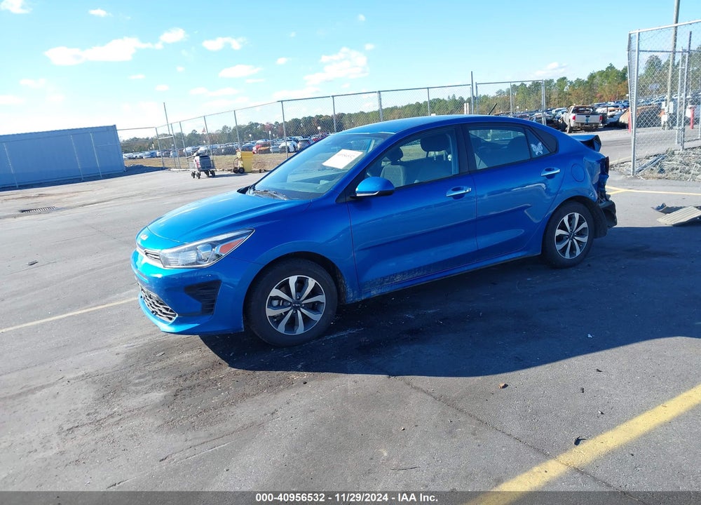 2022 KIA RIO S VIN: 3KPA24AD4NE453589